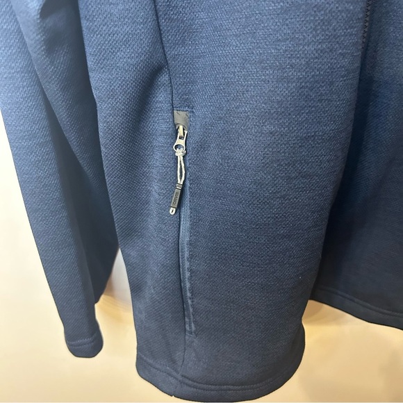 Orvis Men’s Bonded Mesh Full-Zip Jacket in Navy Blue and Charcoal Gray, Size XL - Picture 4 of 9